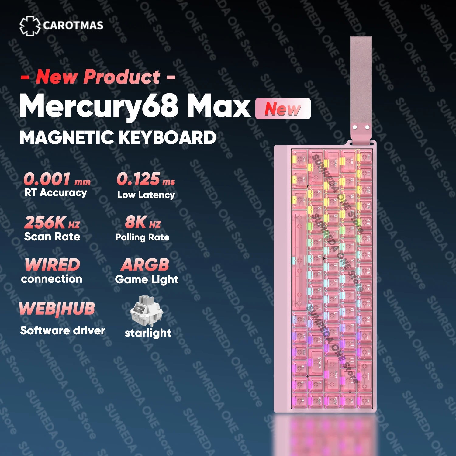 Mercury magnetic keyboard