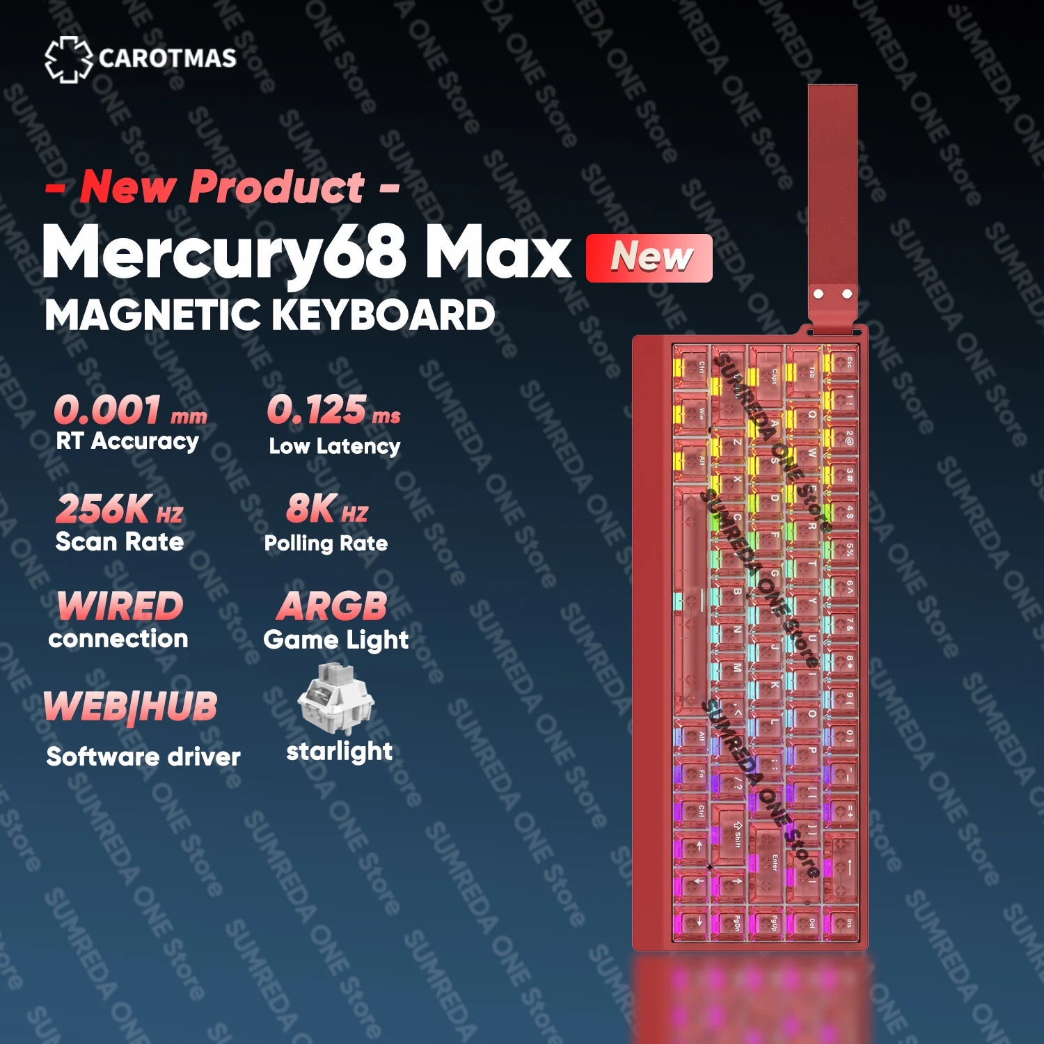 Mercury magnetic keyboard